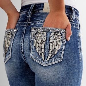 Miss Me Curvy Ankle Skinny Stretch Cuffed Jeans
